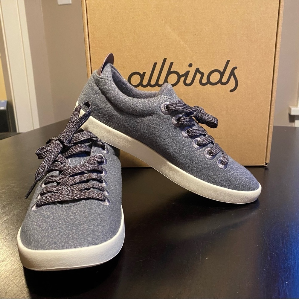 allbirds Wool Piper low top women’s sneaker size 6 in Fuji grey, new with box